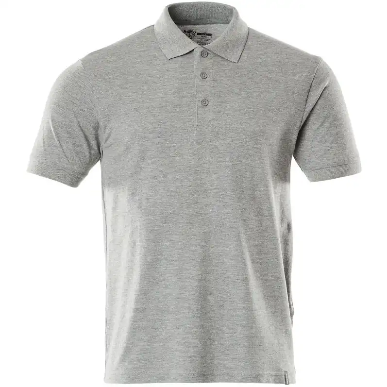Bio Polo-Shirt "20683" Crossover in grau, L - Bild 1