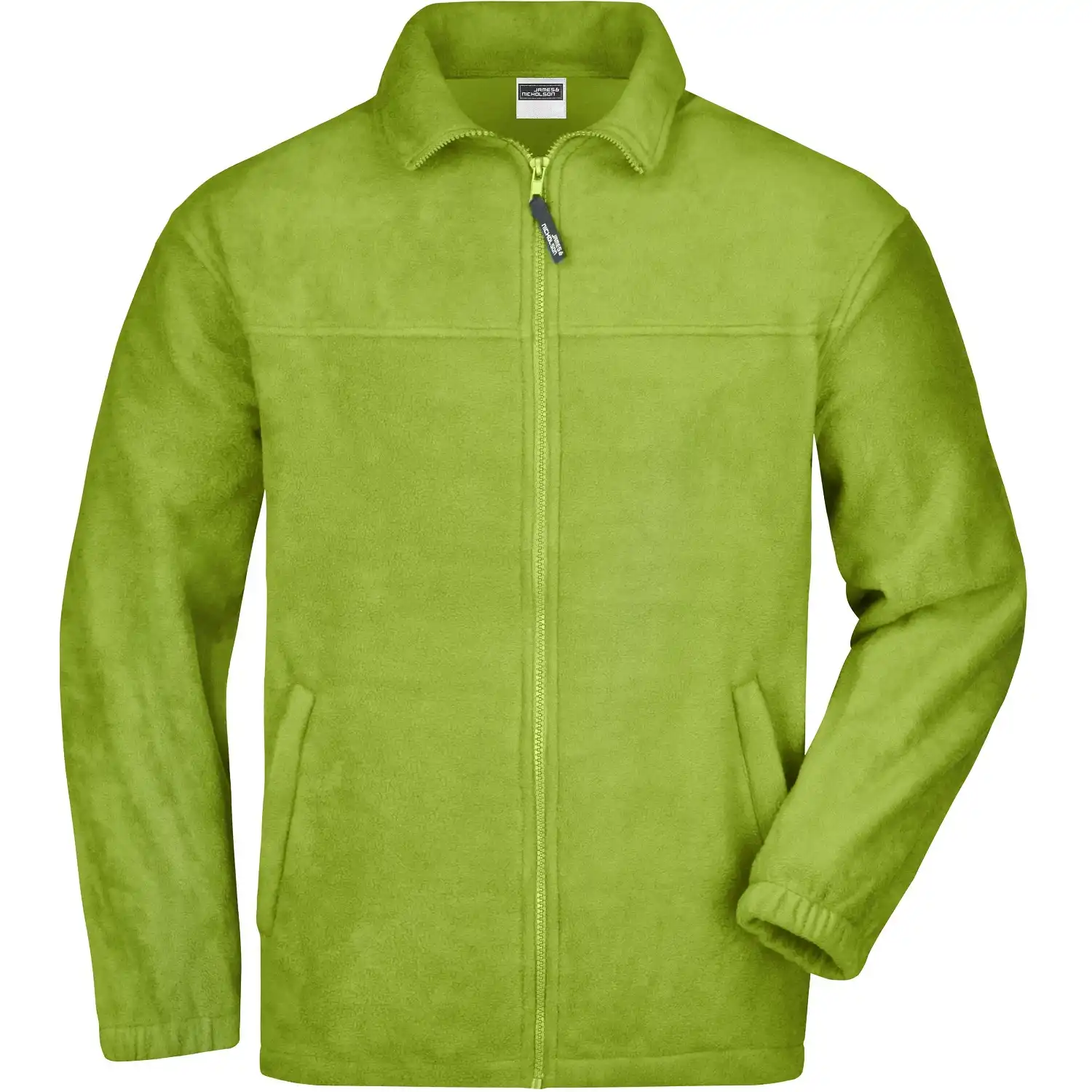 Fleecejacke "JN044" in lime green, XL - Bild 1