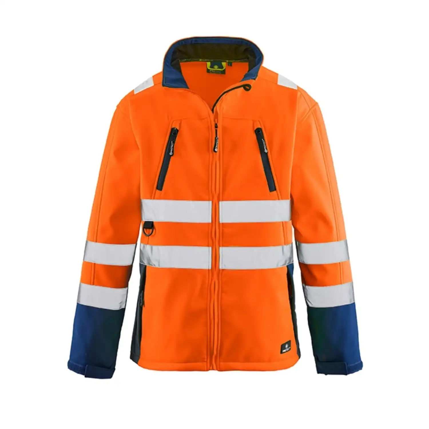 Warnschutz-Softshelljacke "PITTSBURGH" orange/blau in 3XL - Thumbnail 1
