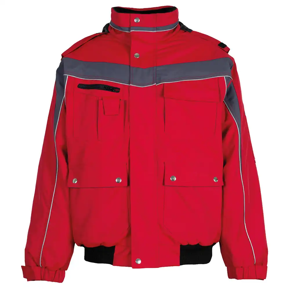 Winter Blouson "PLALINE" in Rot/Schiefer, 4XL - Bild 1
