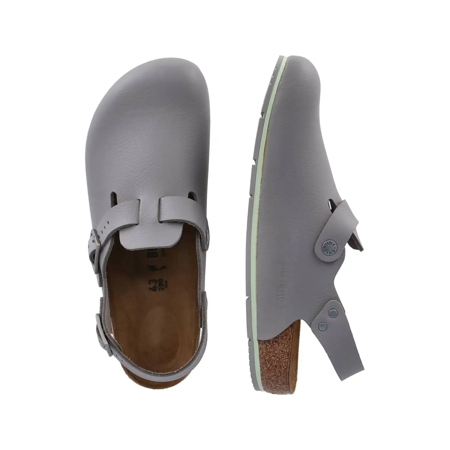 Clogs "Tokio PRO" normal gun metal in 37 - Thumbnail 3