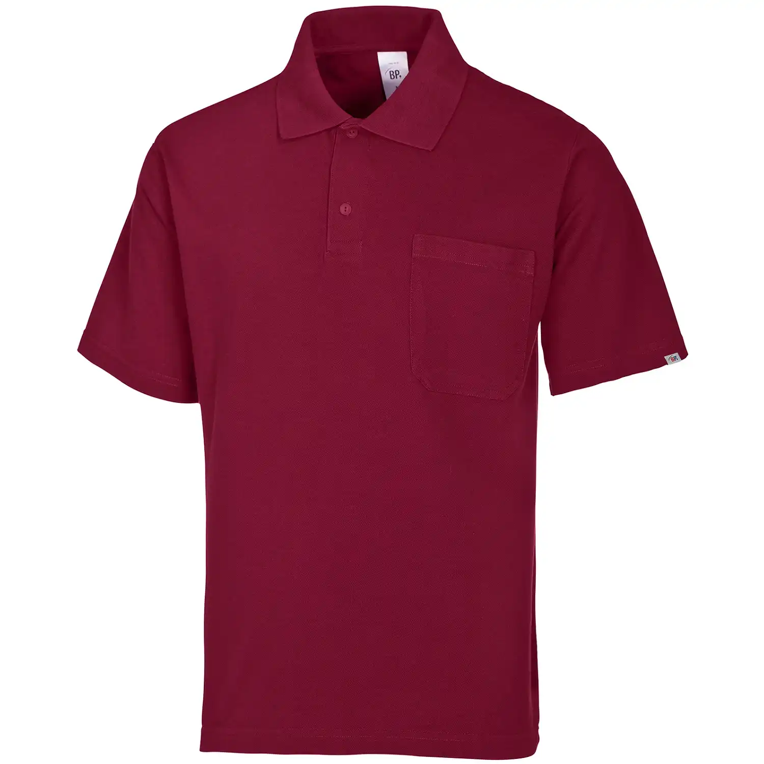 Poloshirt Unisex "1612" in bordeaux, L - Bild 1