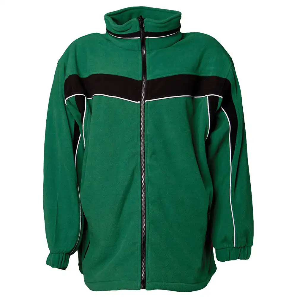 Fleecejacke "PLALINE" in grün/schwarz, 4XL - Bild 1