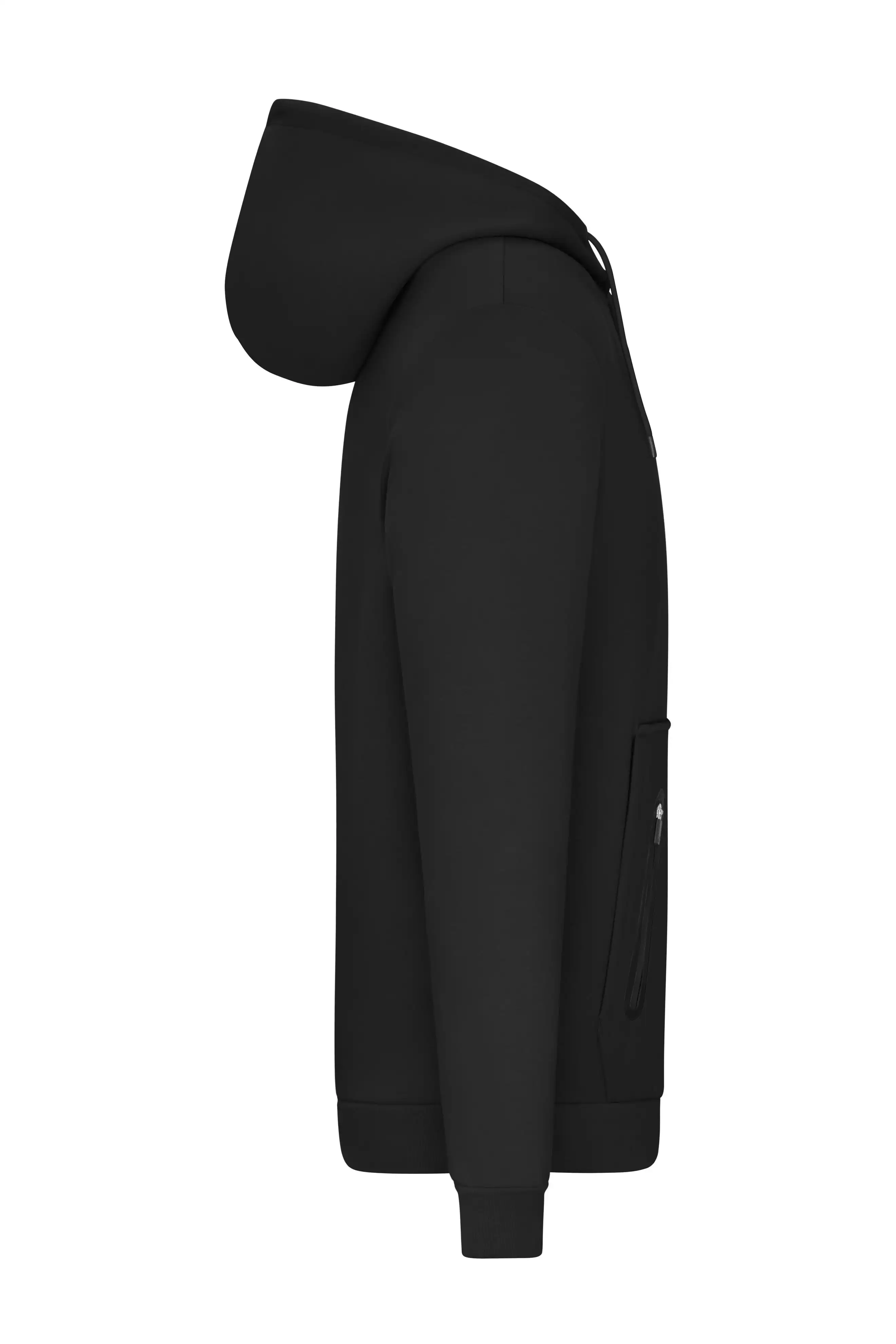 Herren Kapuzen-Sweatshirt "INTERLOCK" 8046 in black, M - Thumbnail 4