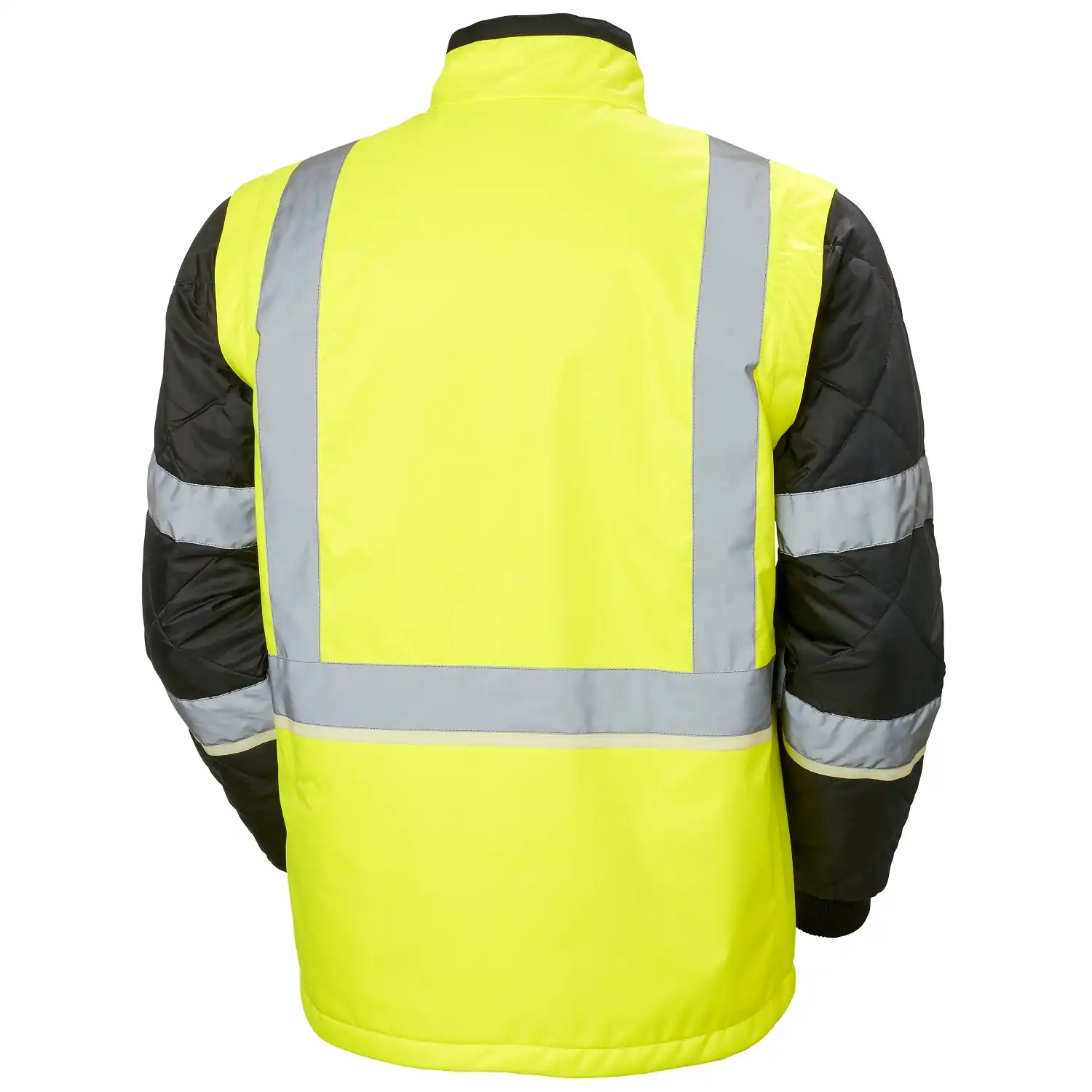 Warnschutz Steppjacke 2in1 "UC-ME" Nachtleuchtend in gelb/schwarz, L - Thumbnail 2