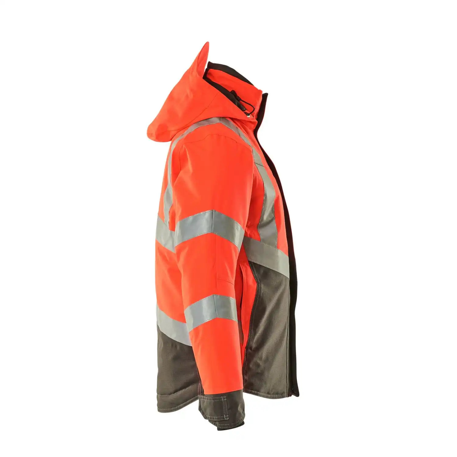 Warnschutz Winterjacke "HASTINGS" Safe Supreme in rot/anthrazit, XXL - Thumbnail 4