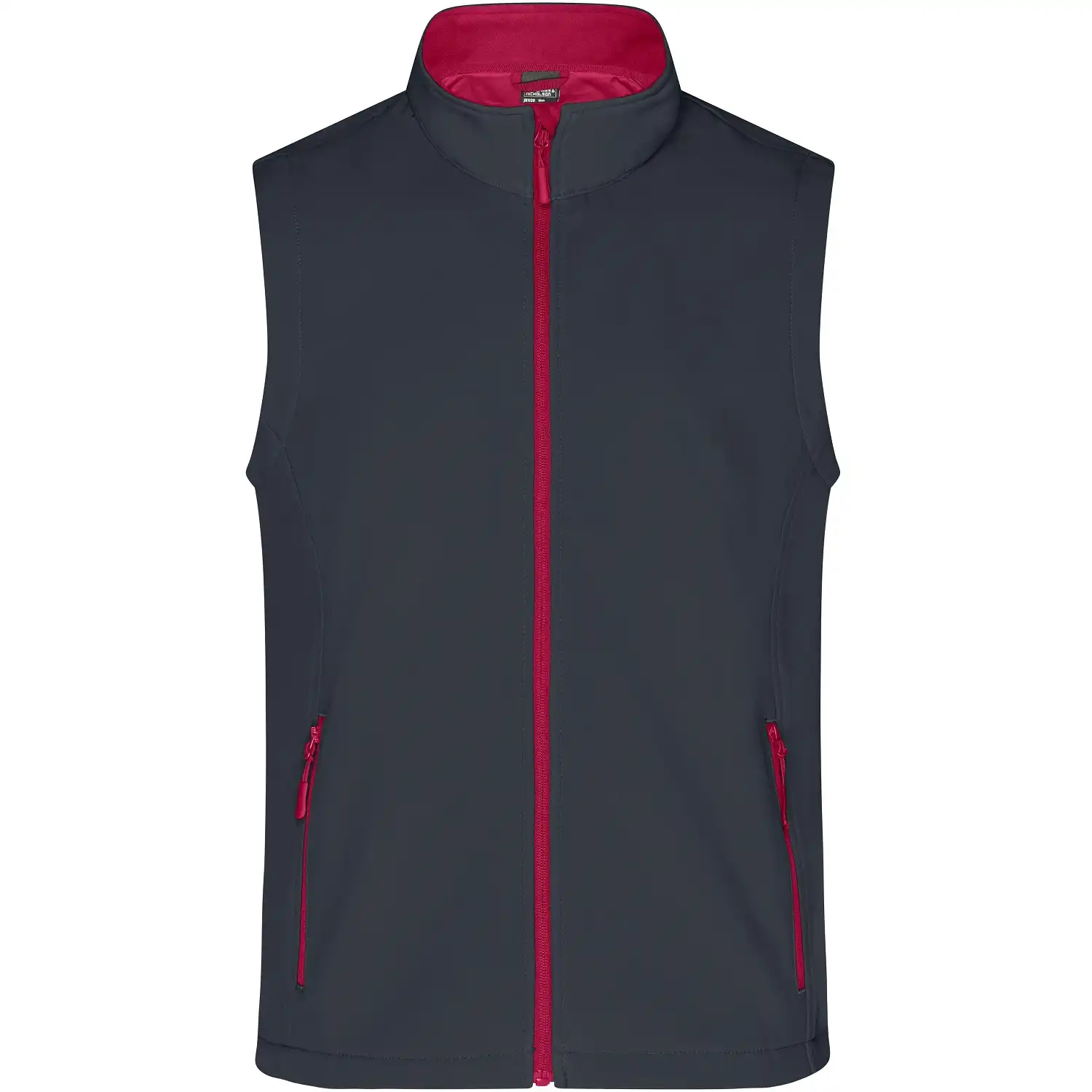 Promo Softshellweste "JN1128" in iron-grey/red, M - Bild 1