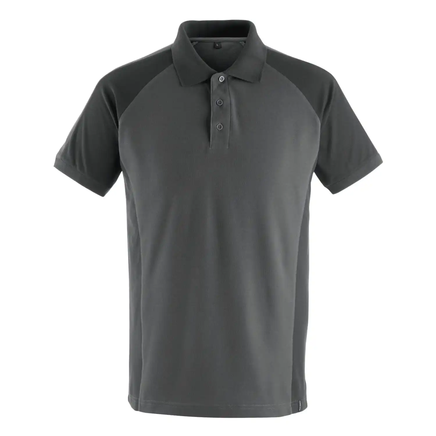 Polo-Shirt "BOTTROP" Unique in dunkelanthrazit/schwarz, XL - Thumbnail 1