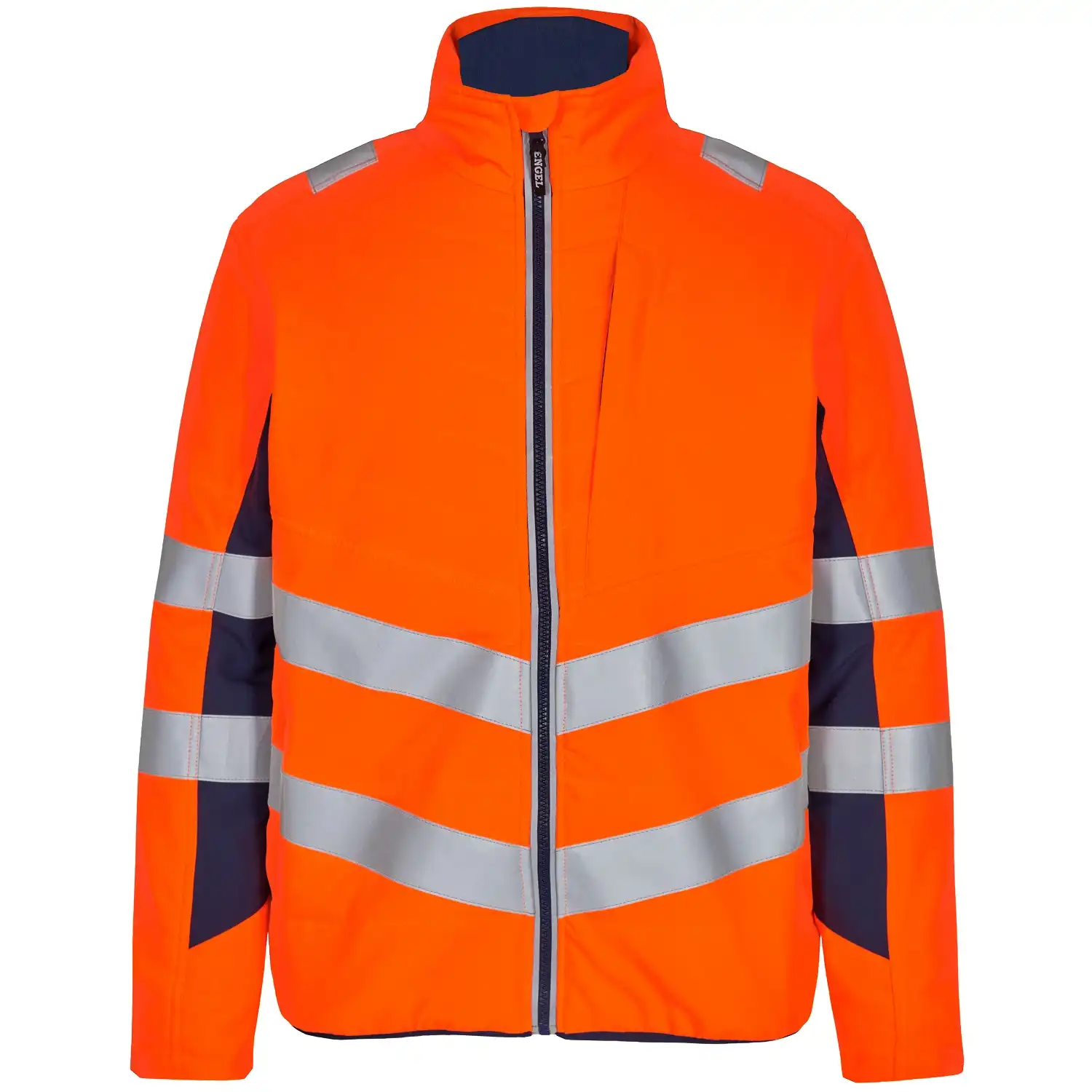 Warnschutz Steppjacke "1159-158" Safety in orange/blue ink, L - Bild 1
