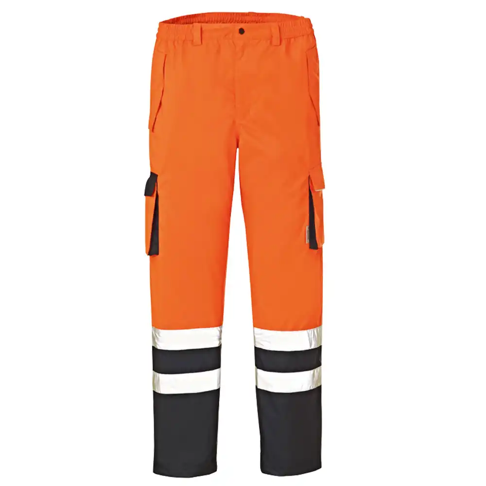 Warnschutz Regenhose "BALTIMORE" orange/marine in S - Bild 1