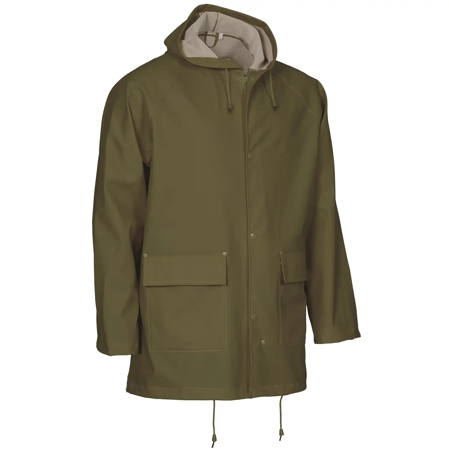 PU/PVC Regenjacke "306600" Elements in olive, M - Bild 1