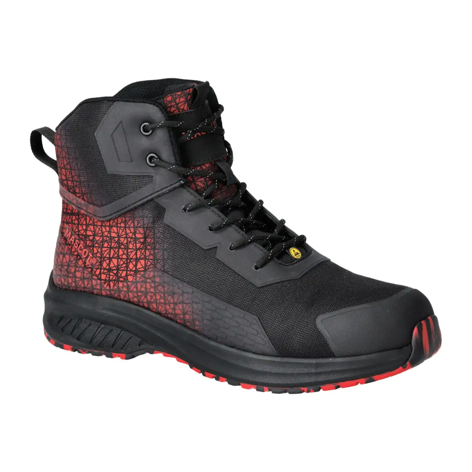 Sicherheitshochschuh S3S "ACCELERATE" Schwarz/Verkehrsrot in 36 - Thumbnail 2