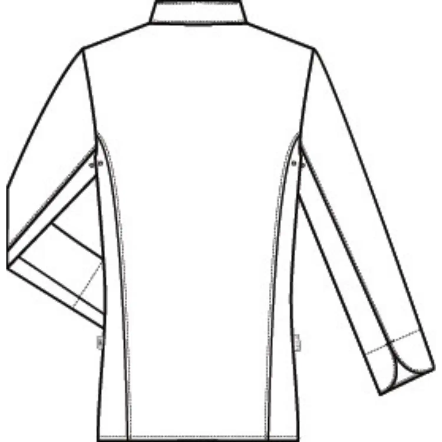 Damen Kochjacke "5407" in 3XL - Thumbnail 5