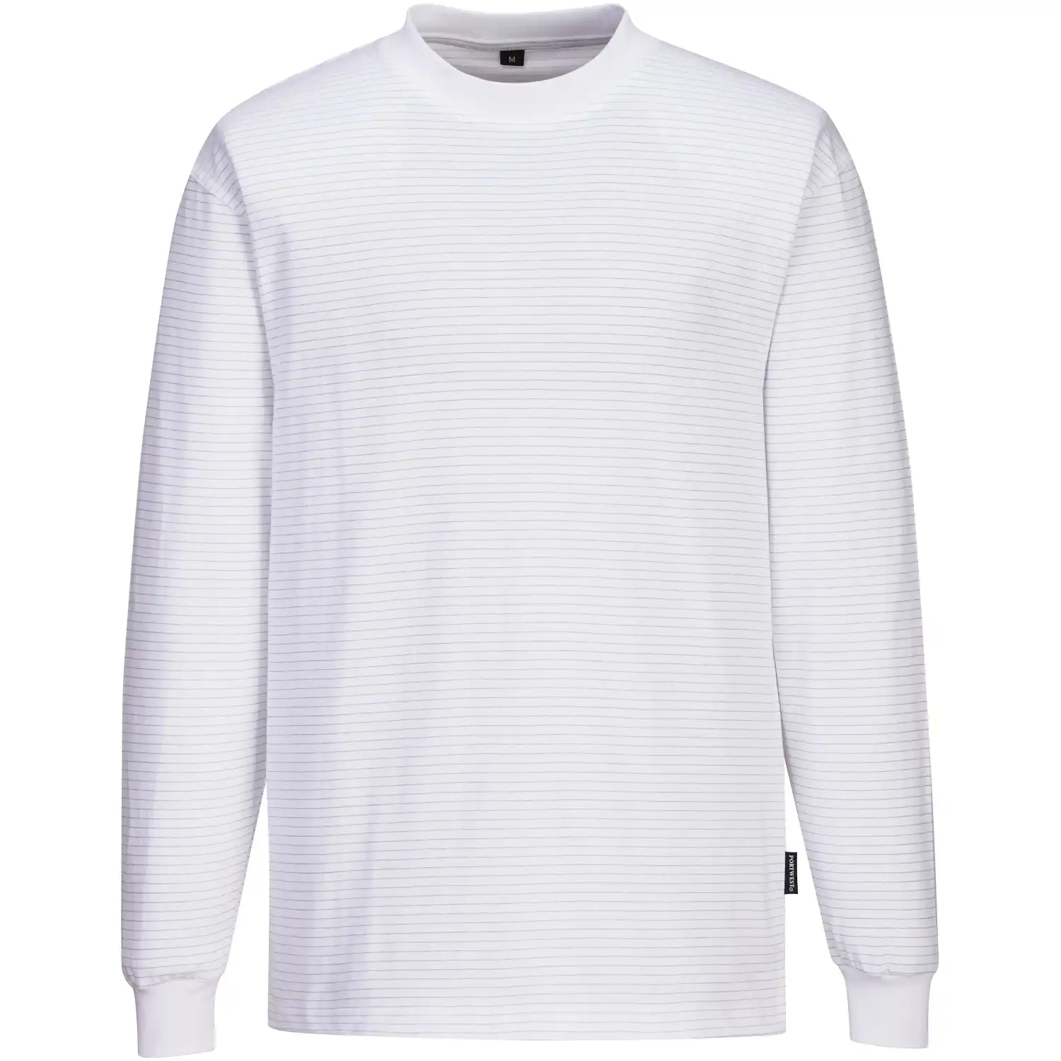 ESD Langarmshirt "AS22" in L, Weiß - Thumbnail 1