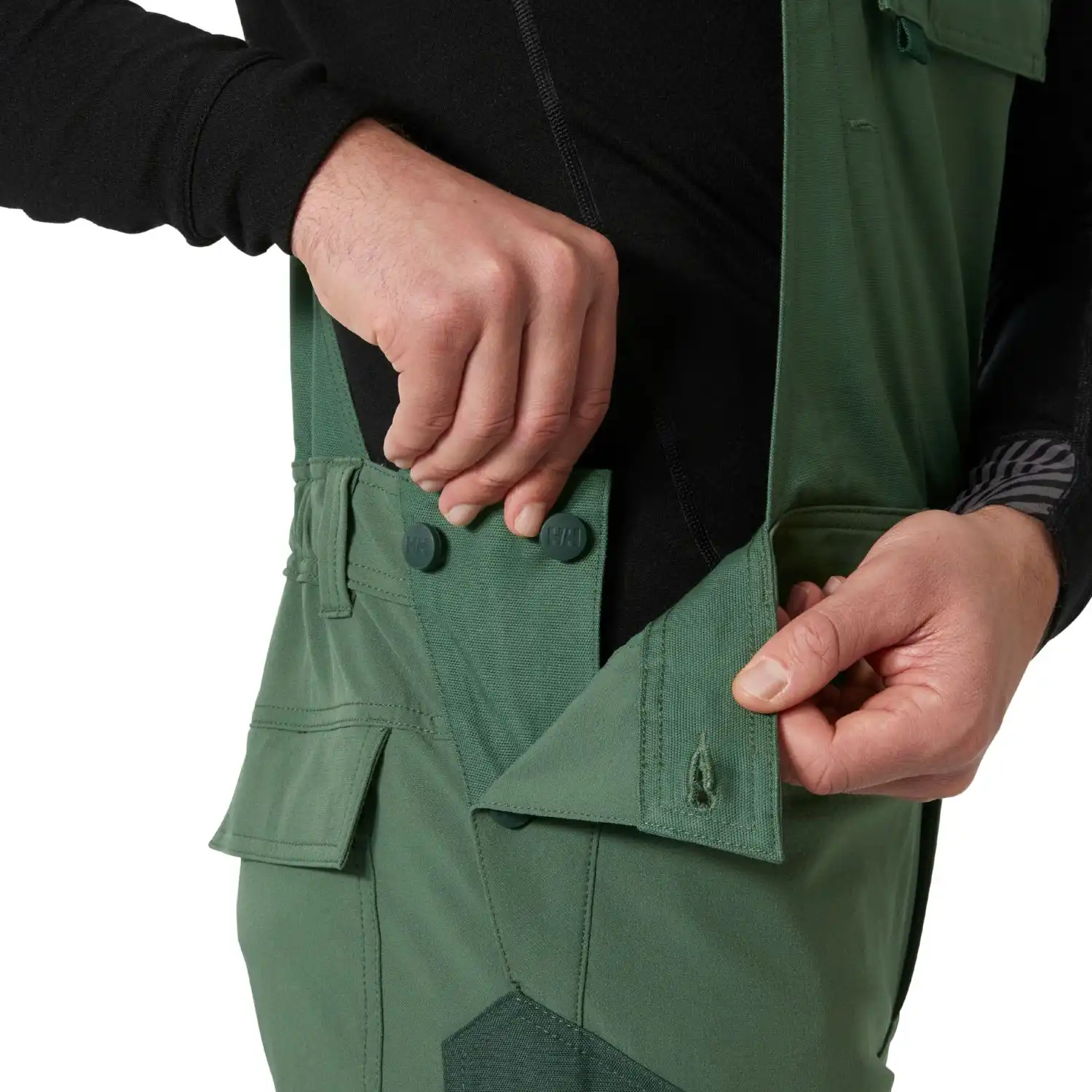 Stretch Latzhose "OXFORD 4X HH CONNECT™ BIB" in fichtengrün/dunkel fichtengrün, C146 - Thumbnail 6