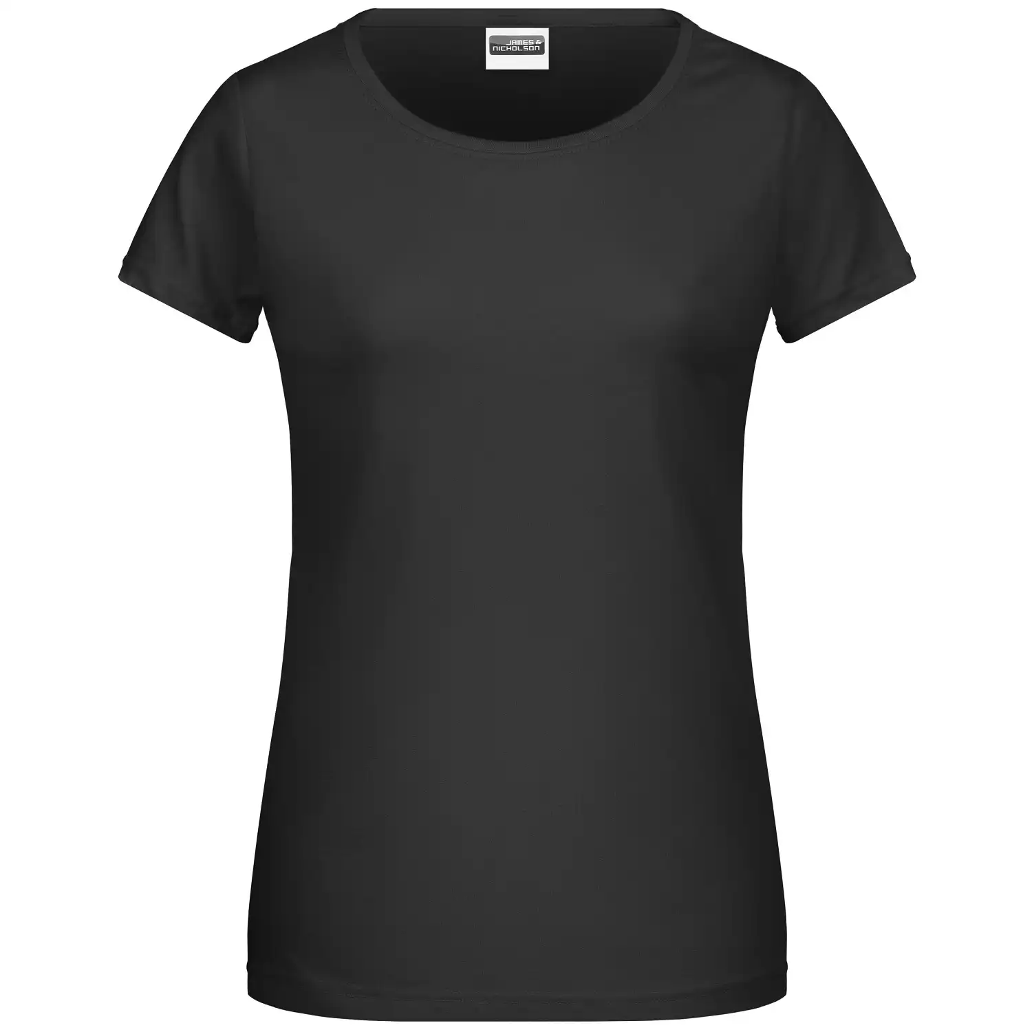 Damen Basic T-Shirt "8007" in black, L - Bild 1