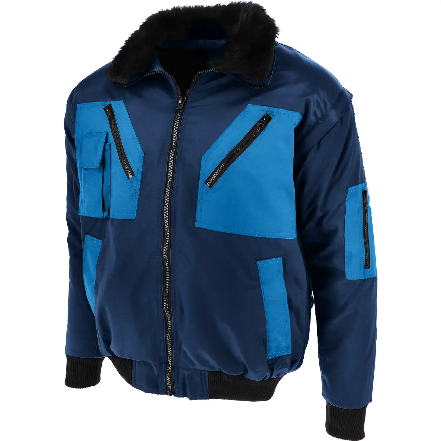 Pilotenjacke 4in1 Essential in marine/royal, XL - Thumbnail 1