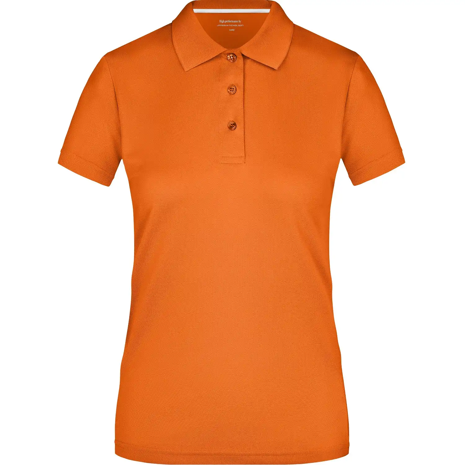 Damen Polo-Shirt High Performance "JN411" in Orange, M - Bild 1
