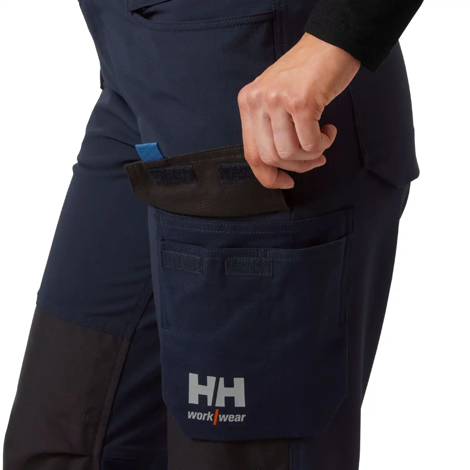 Damen Stretch Bundhose "W LUNA 4X HH CONNECT™" in marine/dunkelgrau, C44 - Thumbnail 7