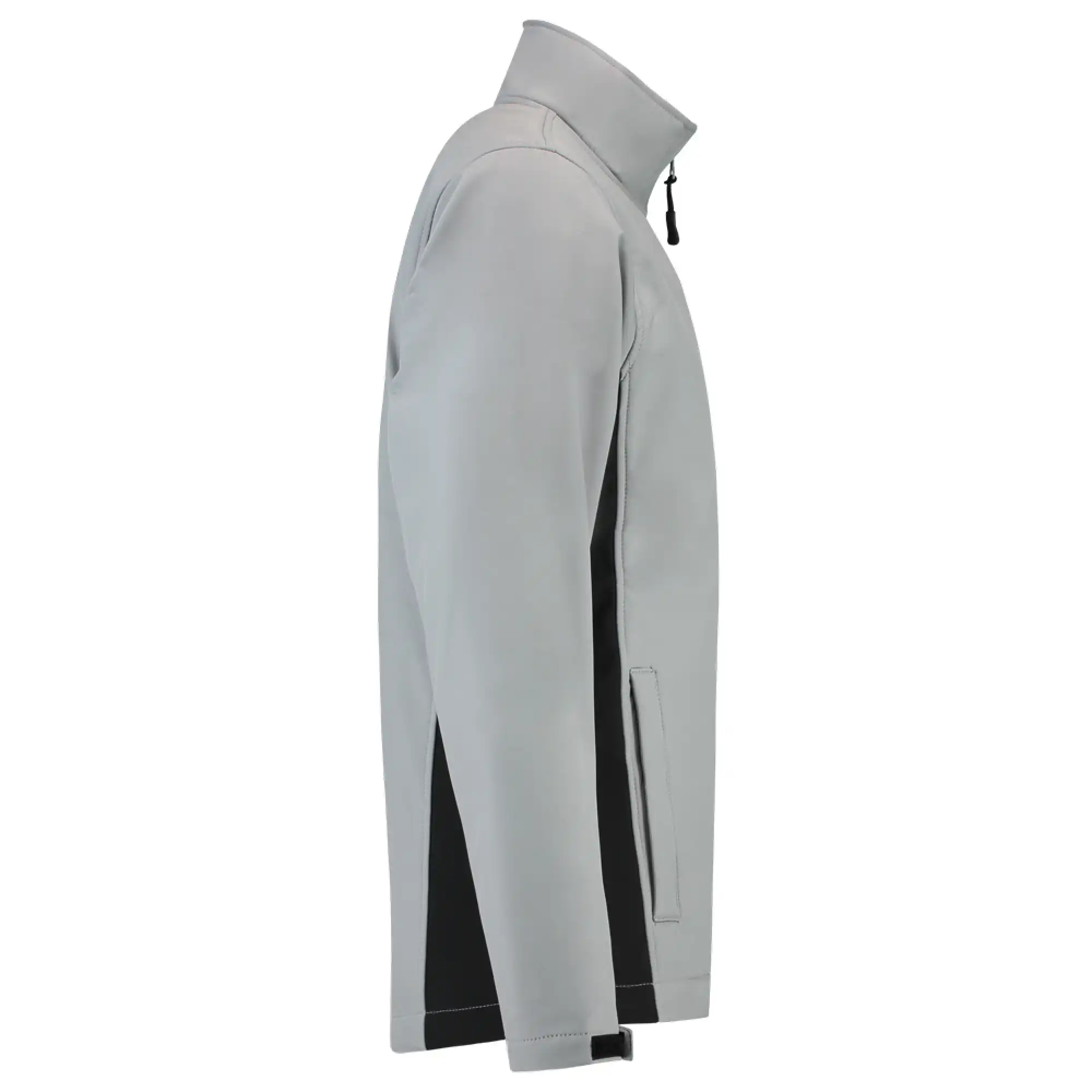 Softshelljacke Bicolor "402002" Workwear in grey/black, XS - Thumbnail 4