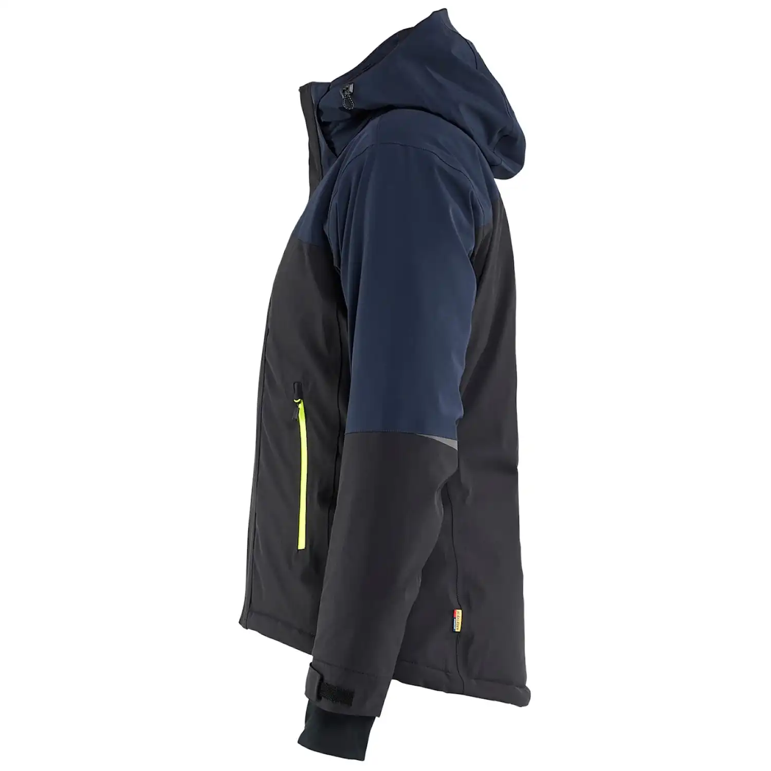 Damen Stretch Winterjacke "STRIKER" in dunkelblau/gelb, XS - Thumbnail 4