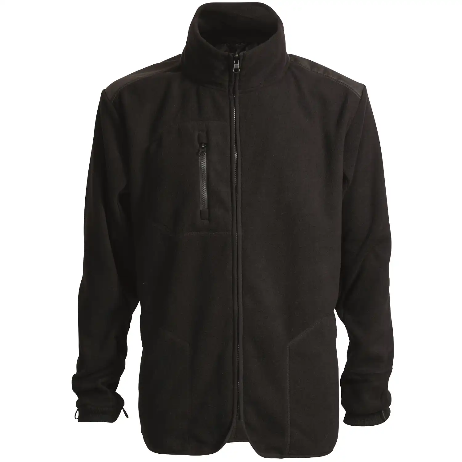 Zip-In Fleecejacke "150014" Working Xtreme schwarz   in 4XL - Bild 1