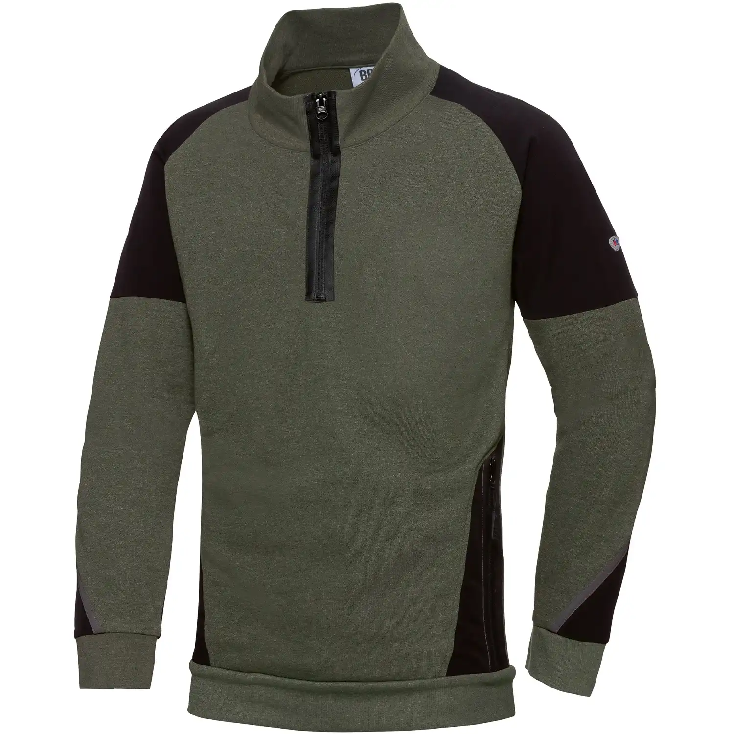 Sweat-Troyer "1828-293" Bplus Modern Stretch in oliv/schwarz, XS - Bild 1