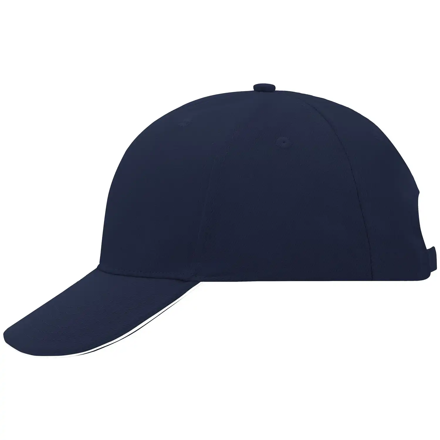 Basecap "MB024" 6-Panel-Sandwich in navy/white - Bild 1