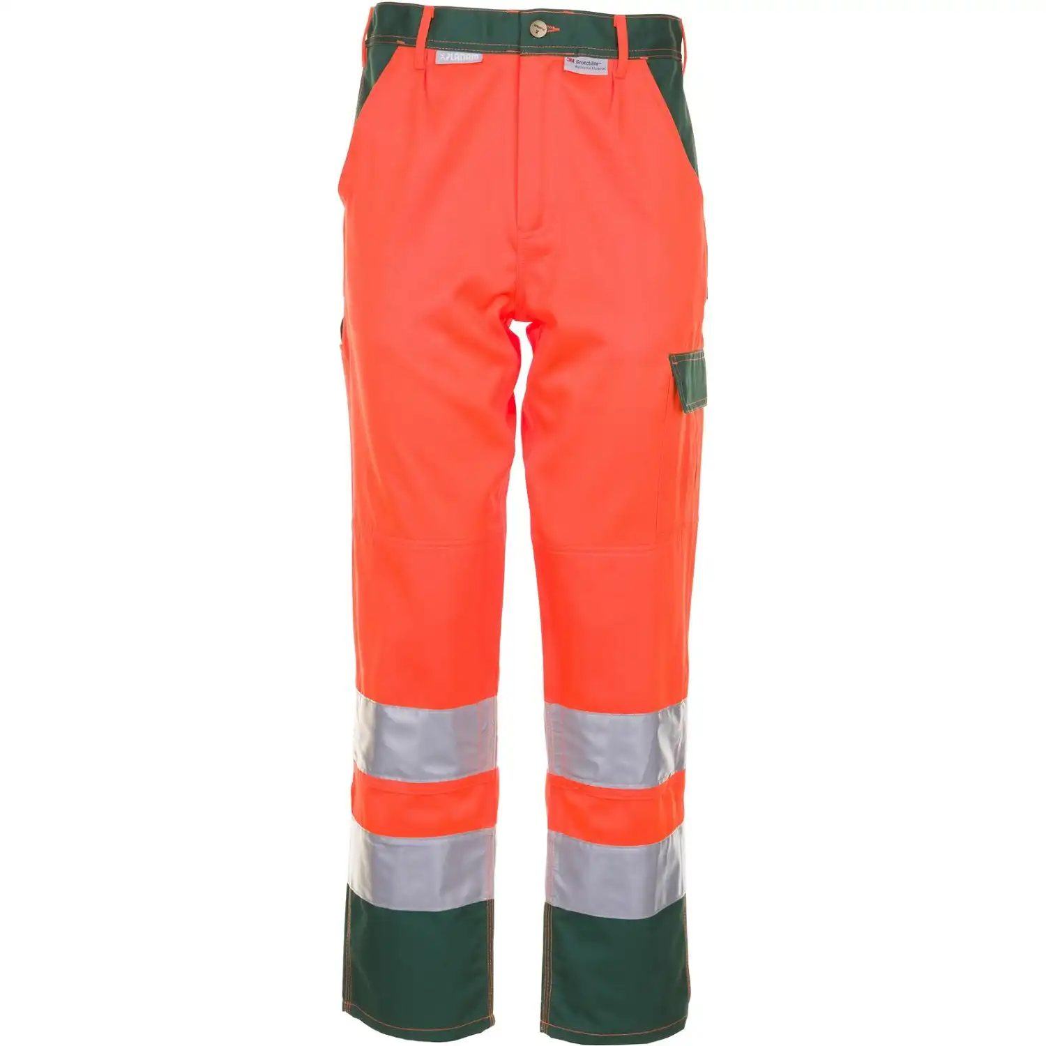 Warnschutz Bundhose "KONTRAST" in orange/grün, 42 - Bild 1