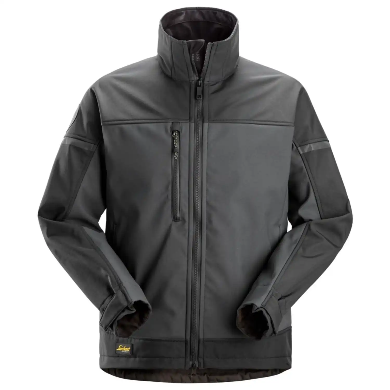 Stretch Softshelljacke "1216" AllroundWork in stahlgrau, XS - Thumbnail 1