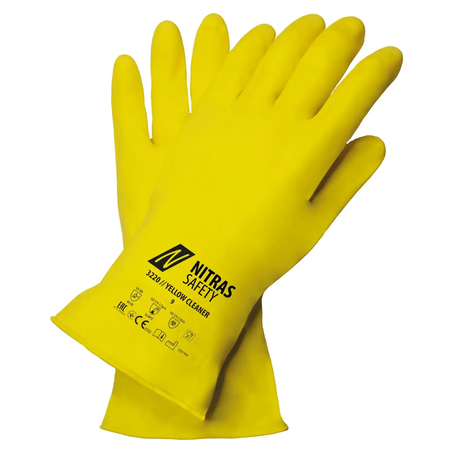 Latex Haushaltshandschuhe YELLOW CLEANER "3220" in 9 (L) - Thumbnail 1