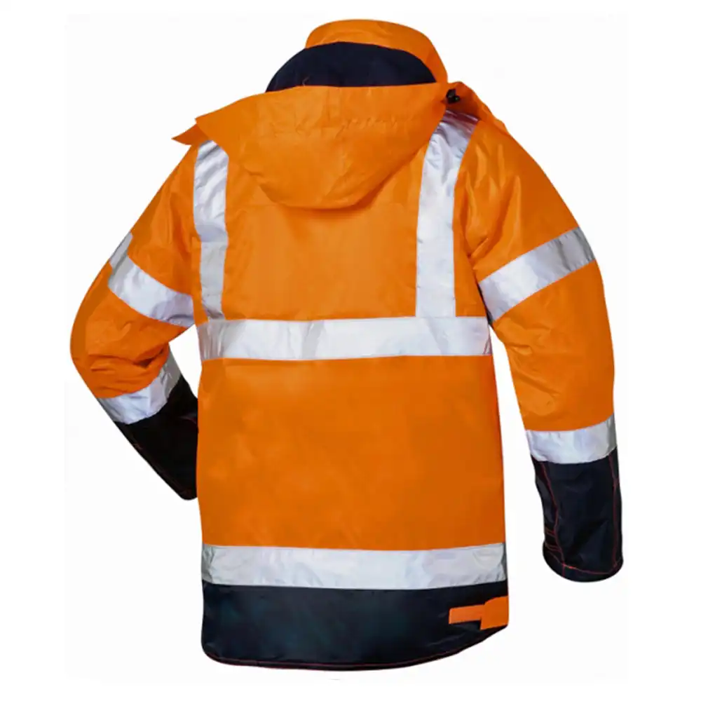 Warnschutz Jacke 2-in-1 "PHILIPP"orange/marine in L - Thumbnail 2