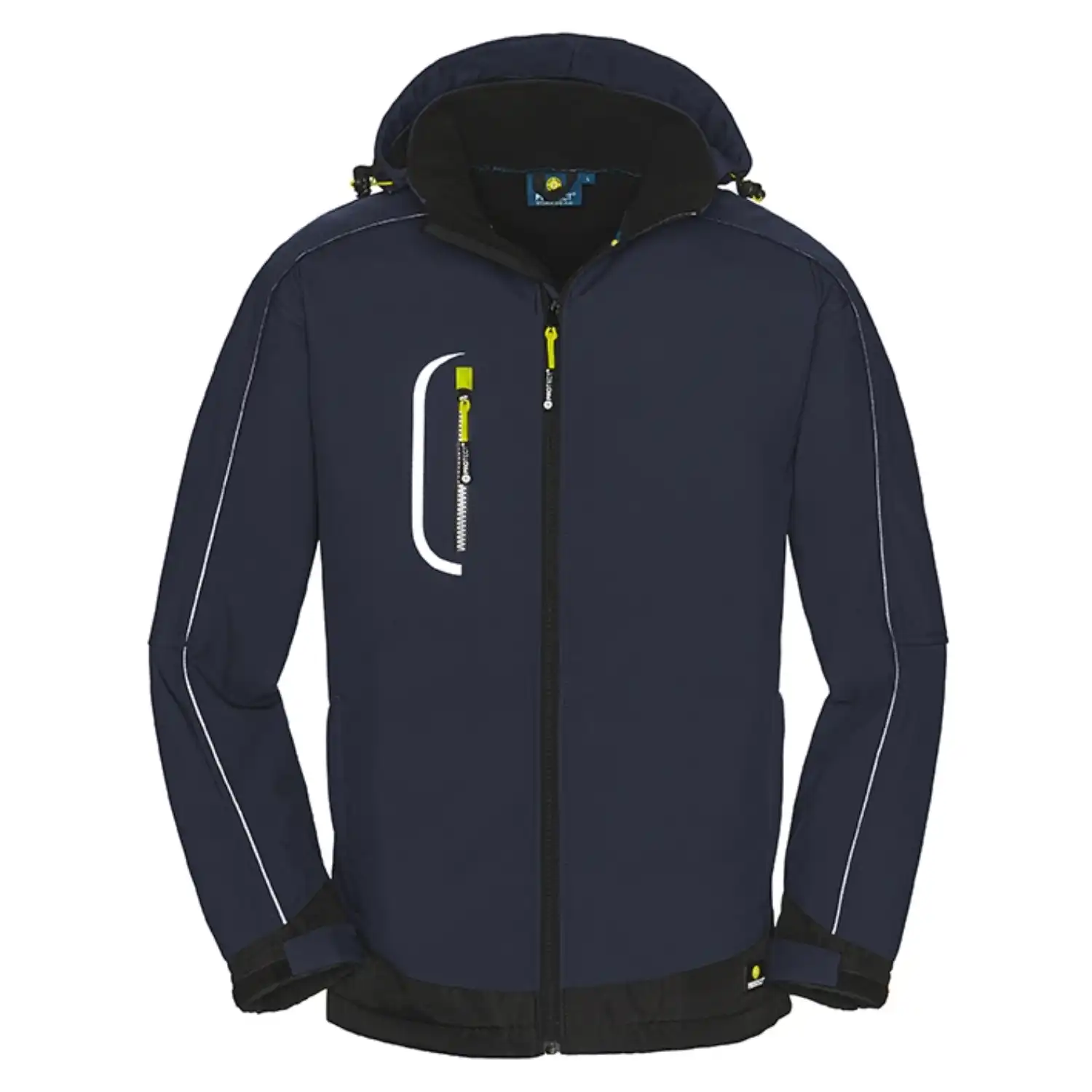 Workwear Softshell-Jacke "Montana" in marine/schwarz, L - Thumbnail 1