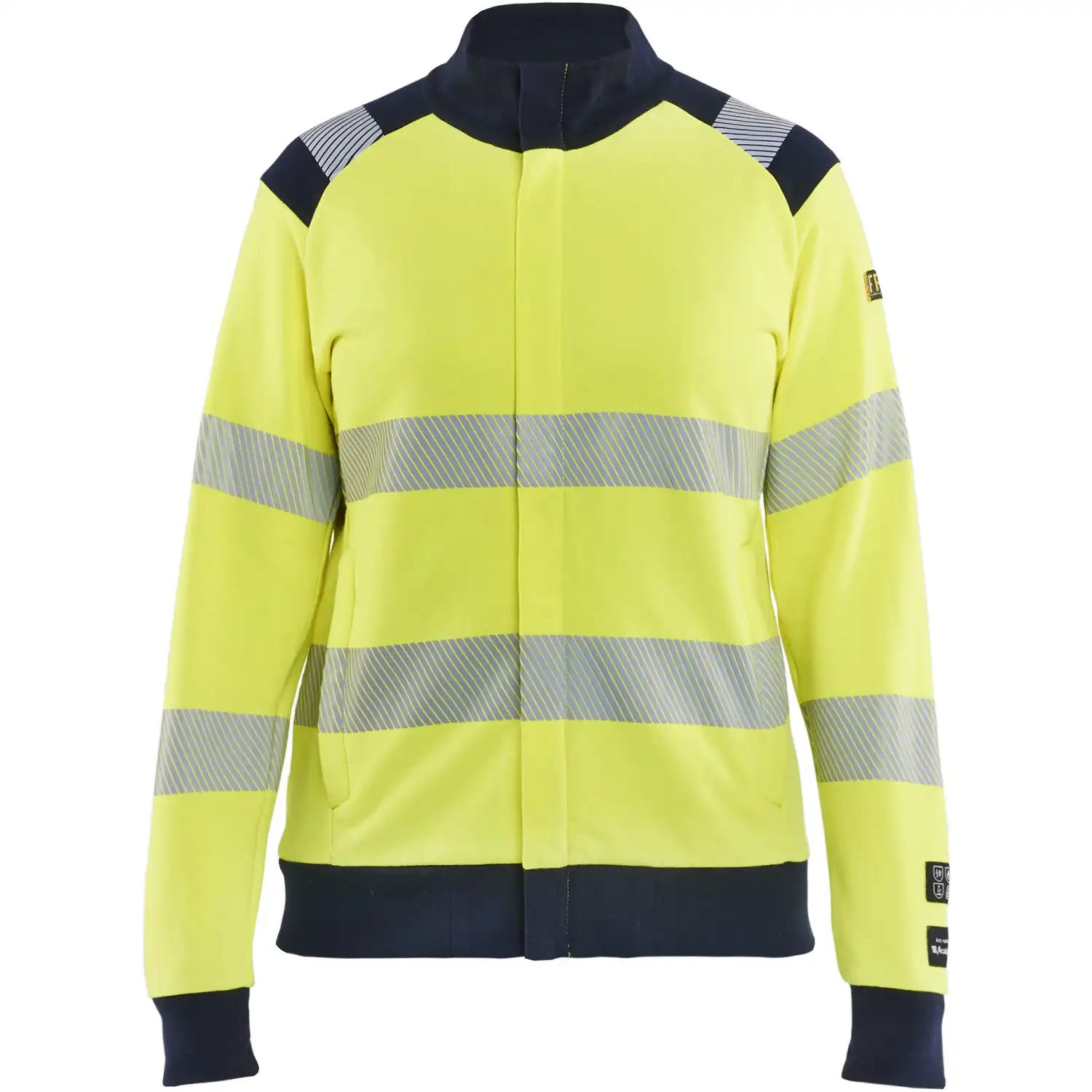 Damen Multinorm Sweatjacke Kl. 2 "3471" gelb in XXL - Thumbnail 1