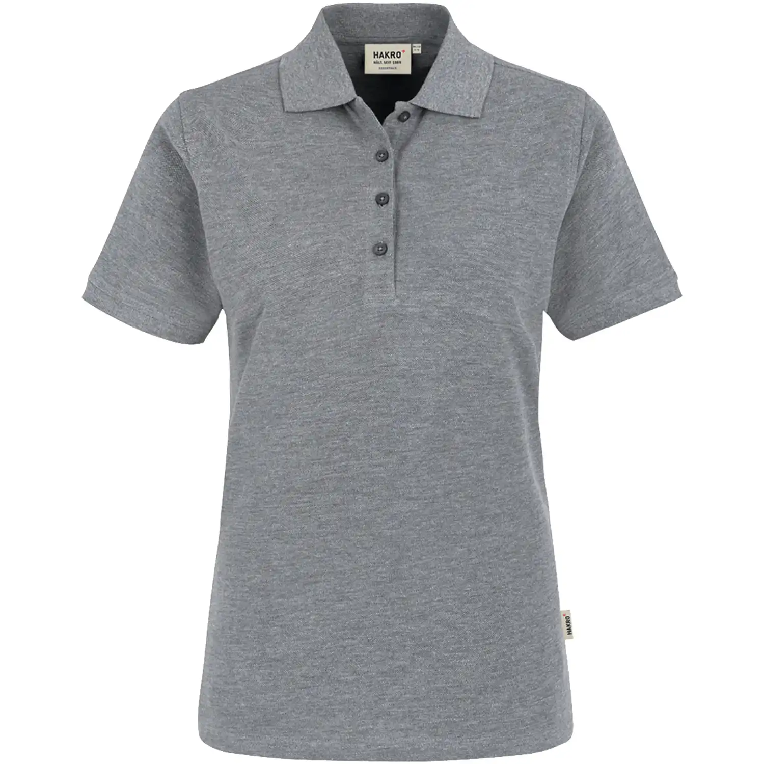 Damen-Poloshirt "CLASSIC" 110 in grau-meliert, XS - Bild 1