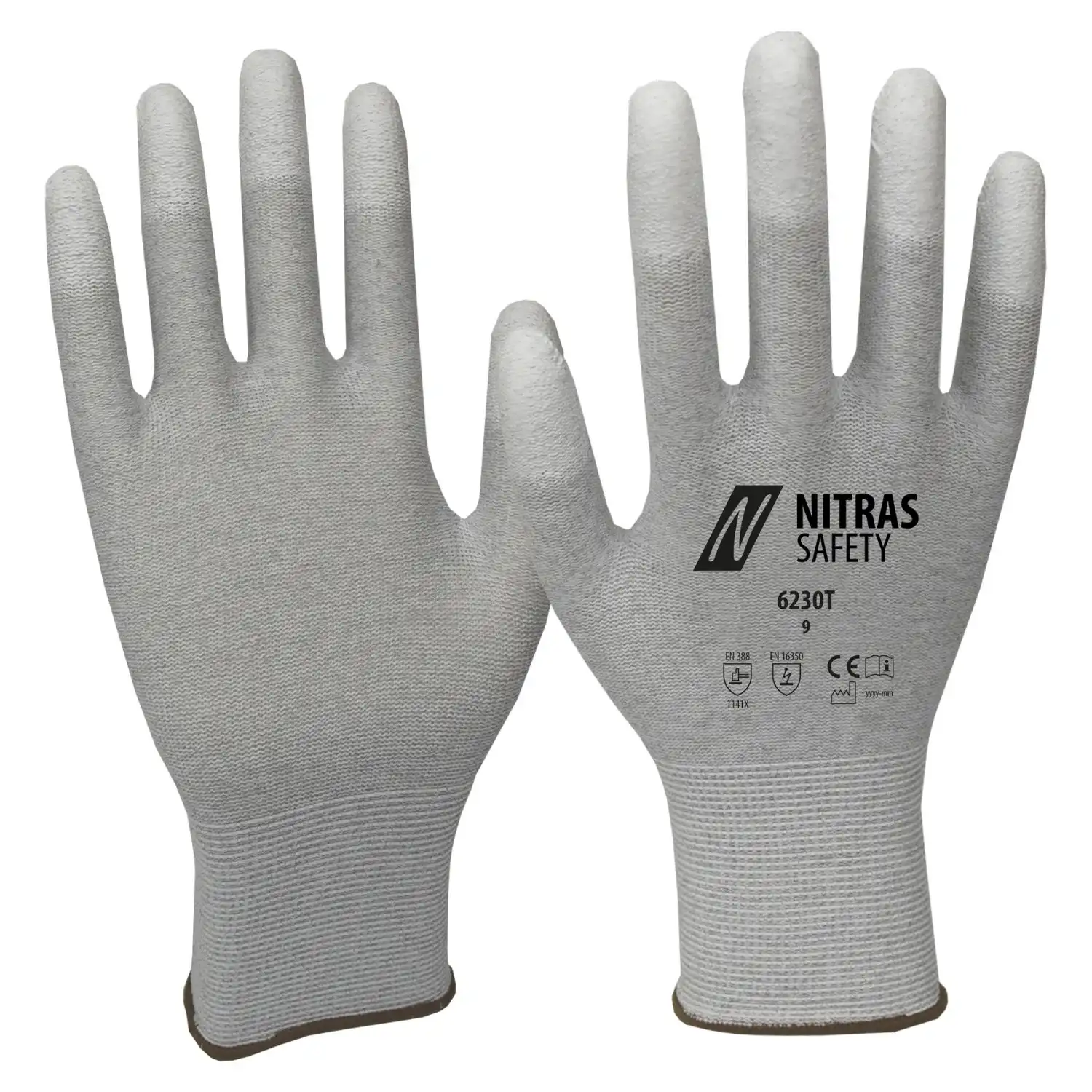 ESD Nylon Montagehandschuhe "6230T" in 5 (XXS) - Thumbnail 1