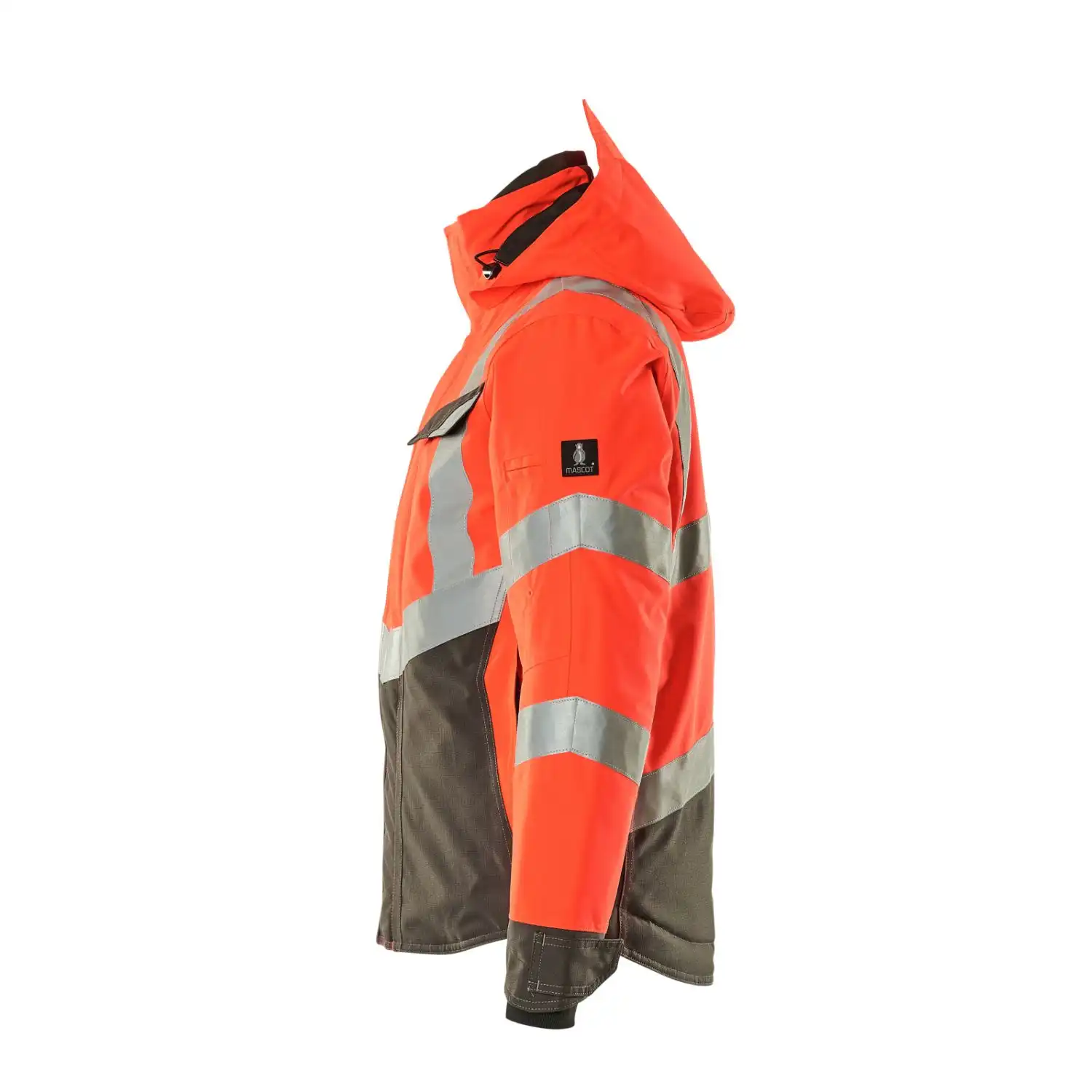 Warnschutz Winterjacke "HASTINGS" Safe Supreme in rot/anthrazit, XXL - Thumbnail 3