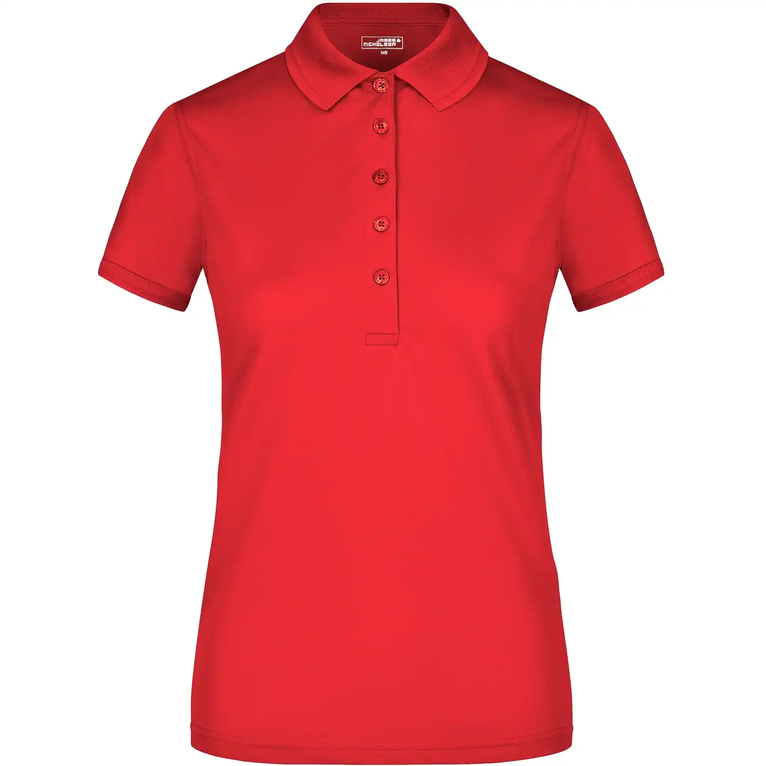Damen Funktions Polo-Shirt "JN574" in red, L - Bild 1