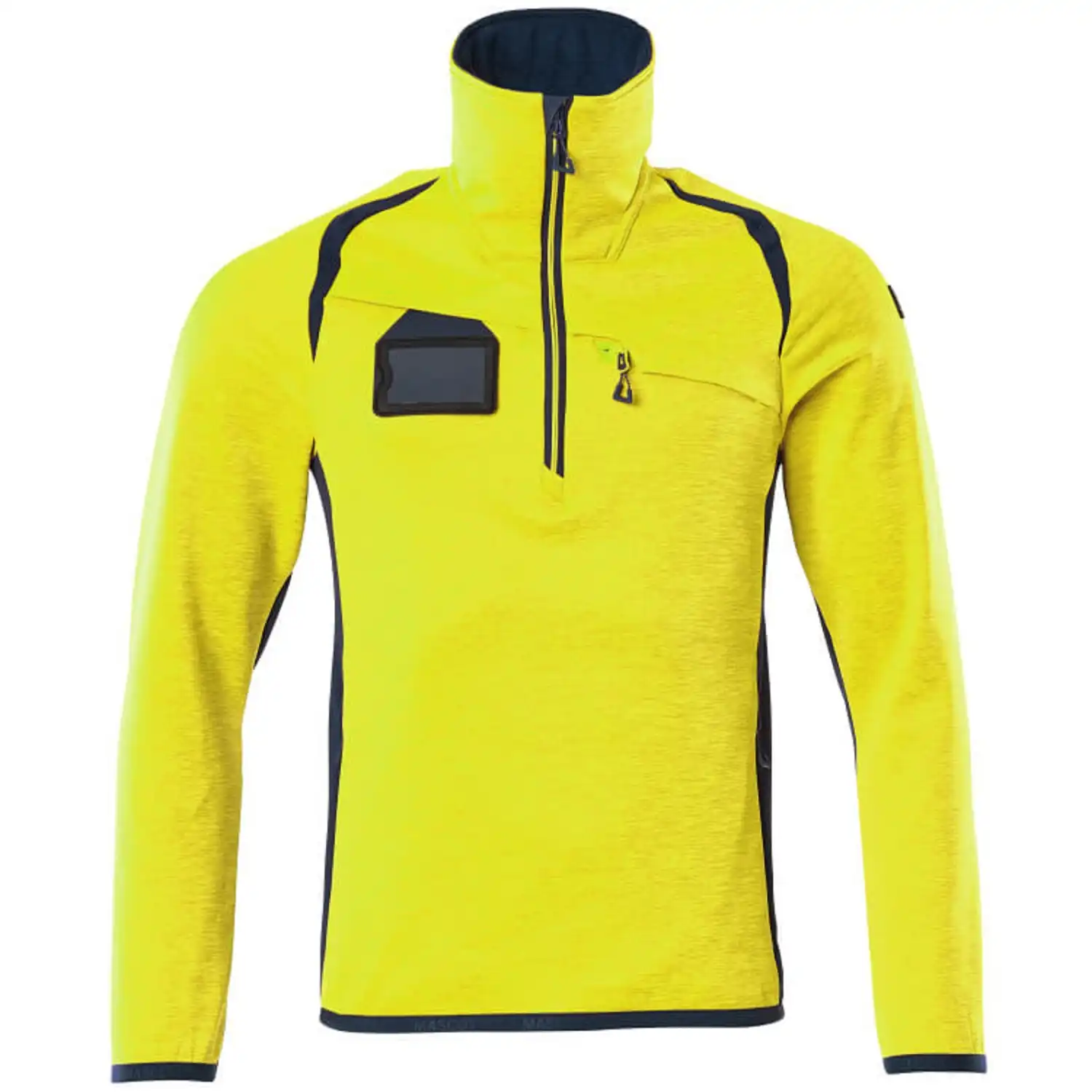 Fleecepullover "ACCELERATE SAFE" in gelb/schwarzblau, XXL - Bild 1