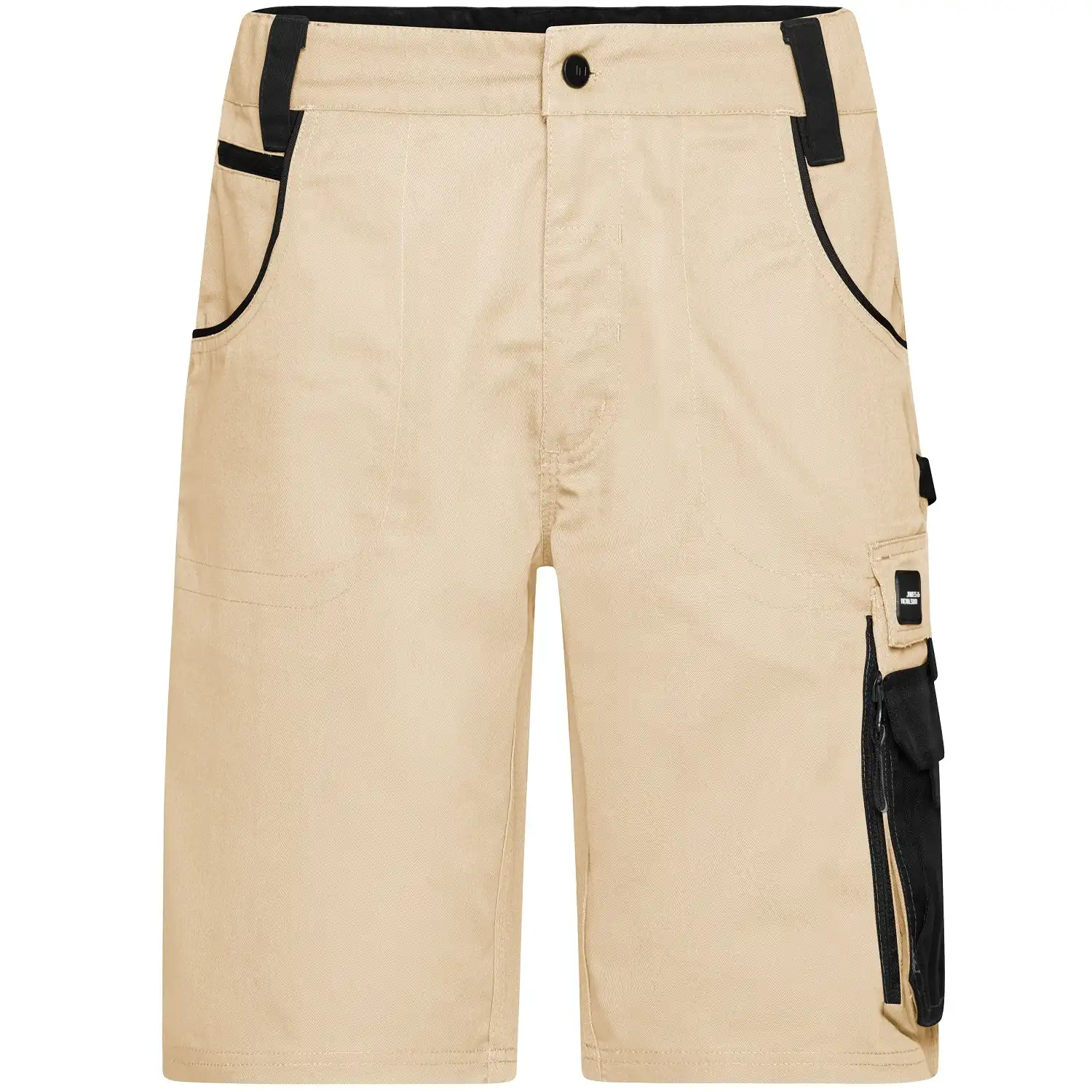 Arbeitsshorts "JN835" in stone/black, 46 - Bild 1