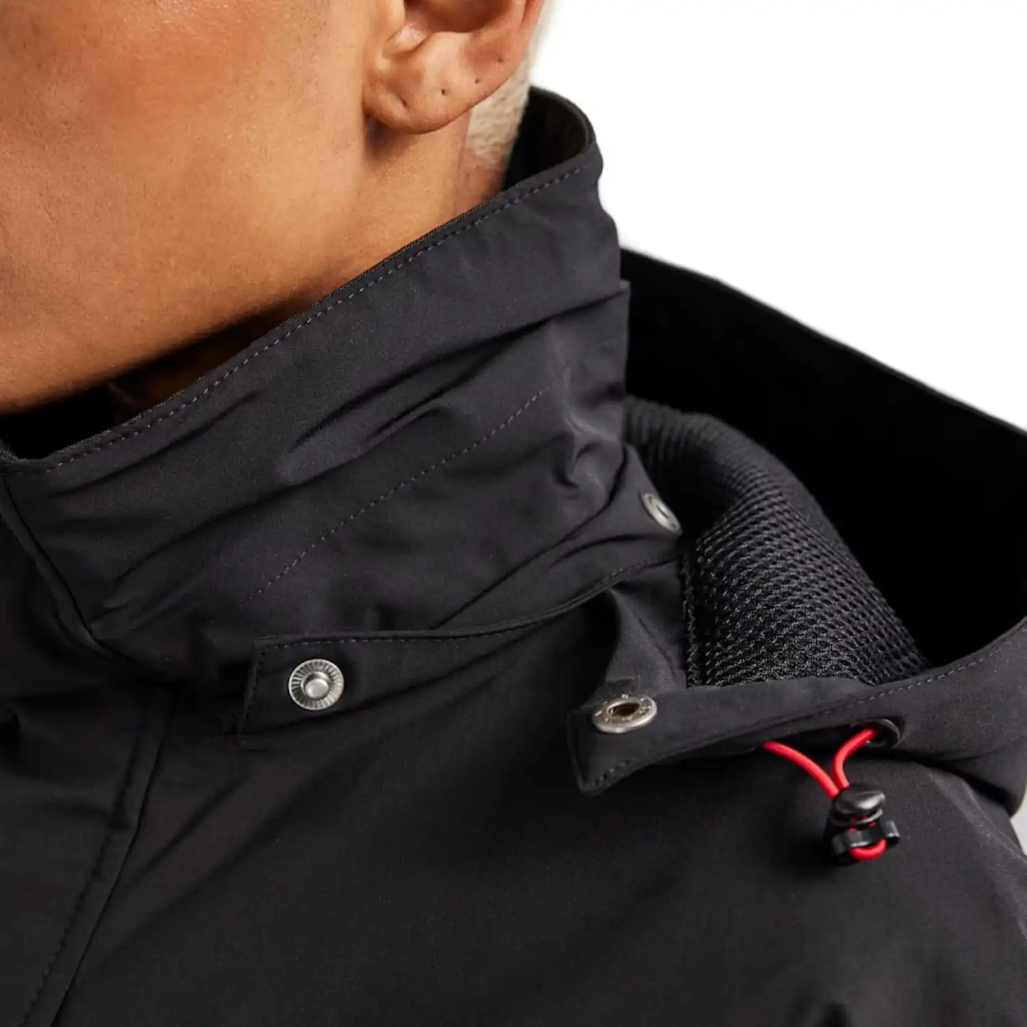 Damen Stretch Winterjacke "4408" in schwarz/rot, 3XL - Thumbnail 6