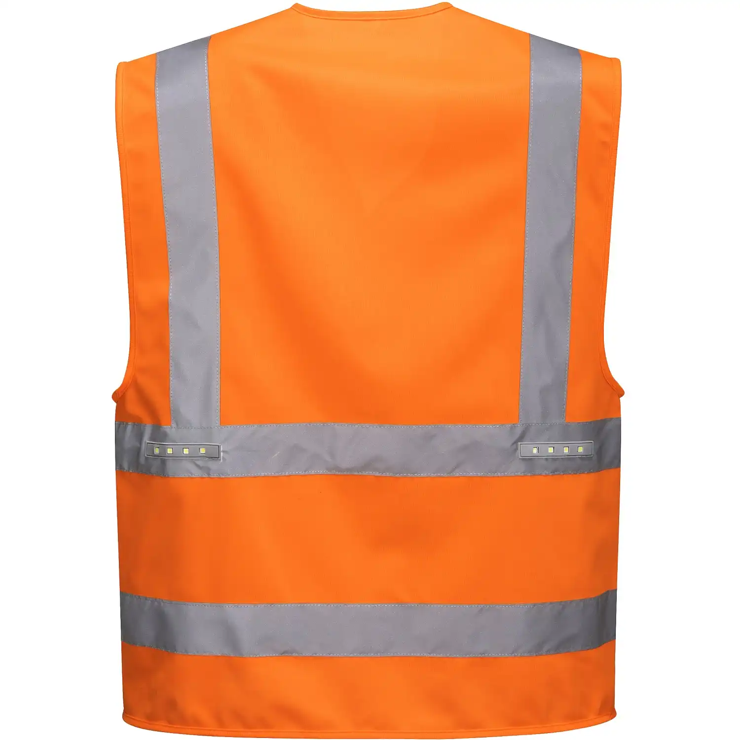 LED-Warnweste "VEGA" Kl. 2 in Orange, L/XL - Thumbnail 2