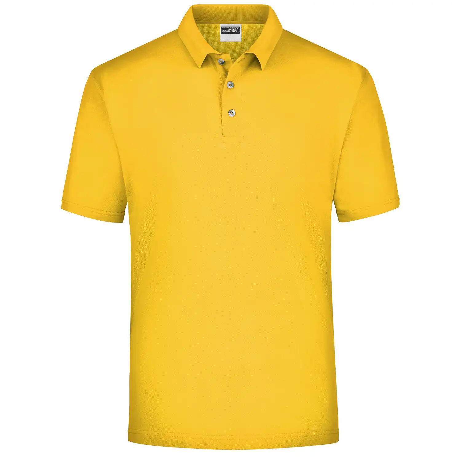 Poloshirt-Piqué Medium "JN020" in gold-yellow, M - Bild 1