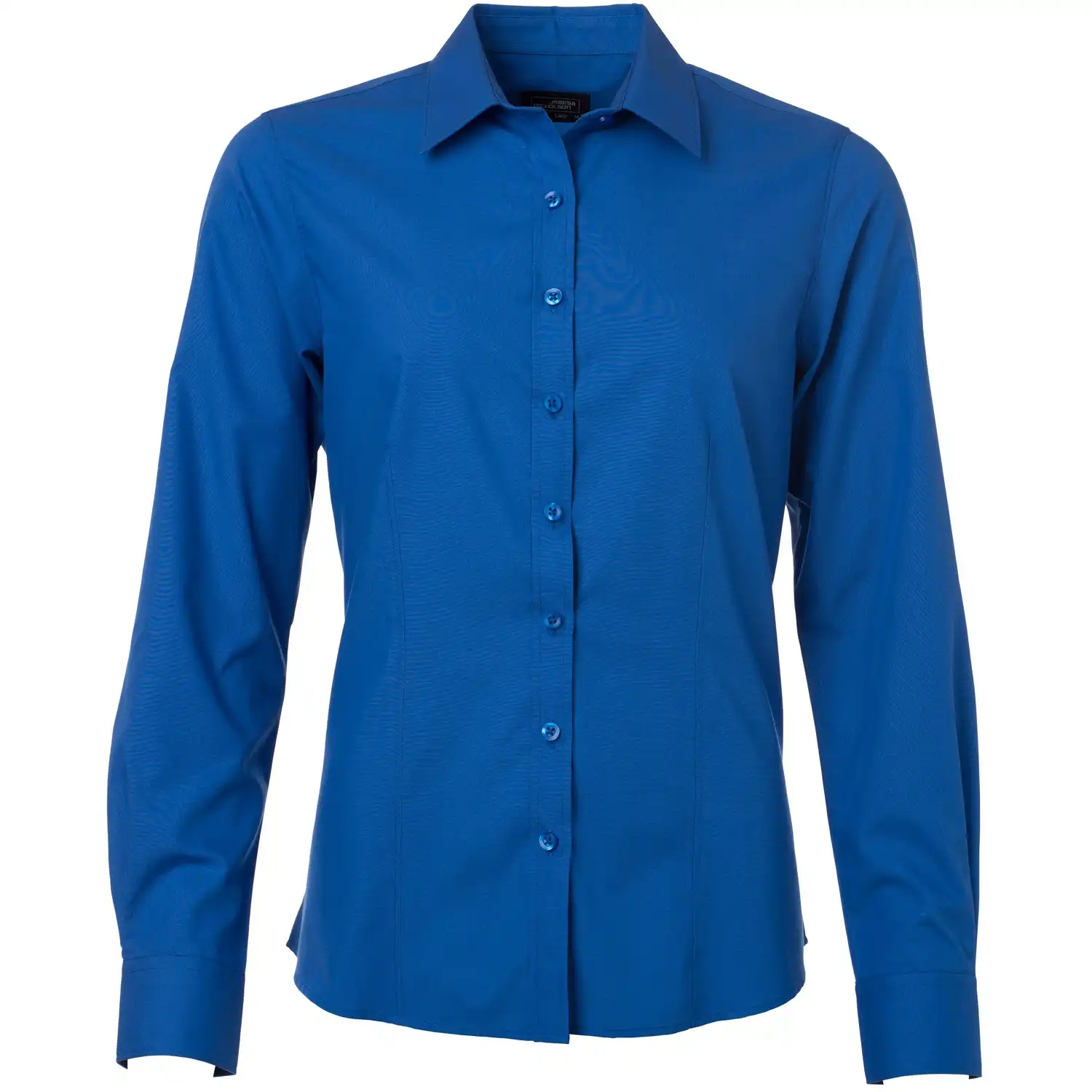 Damen Langarm Bluse "JN677" in royal, M - Bild 1