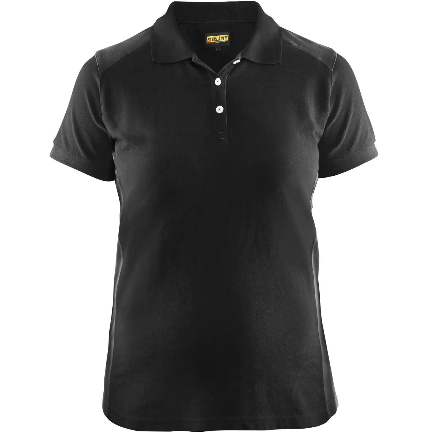 Damen Polo-Shirt "3390" in schwarz/dunkelgrau, L - Thumbnail 1
