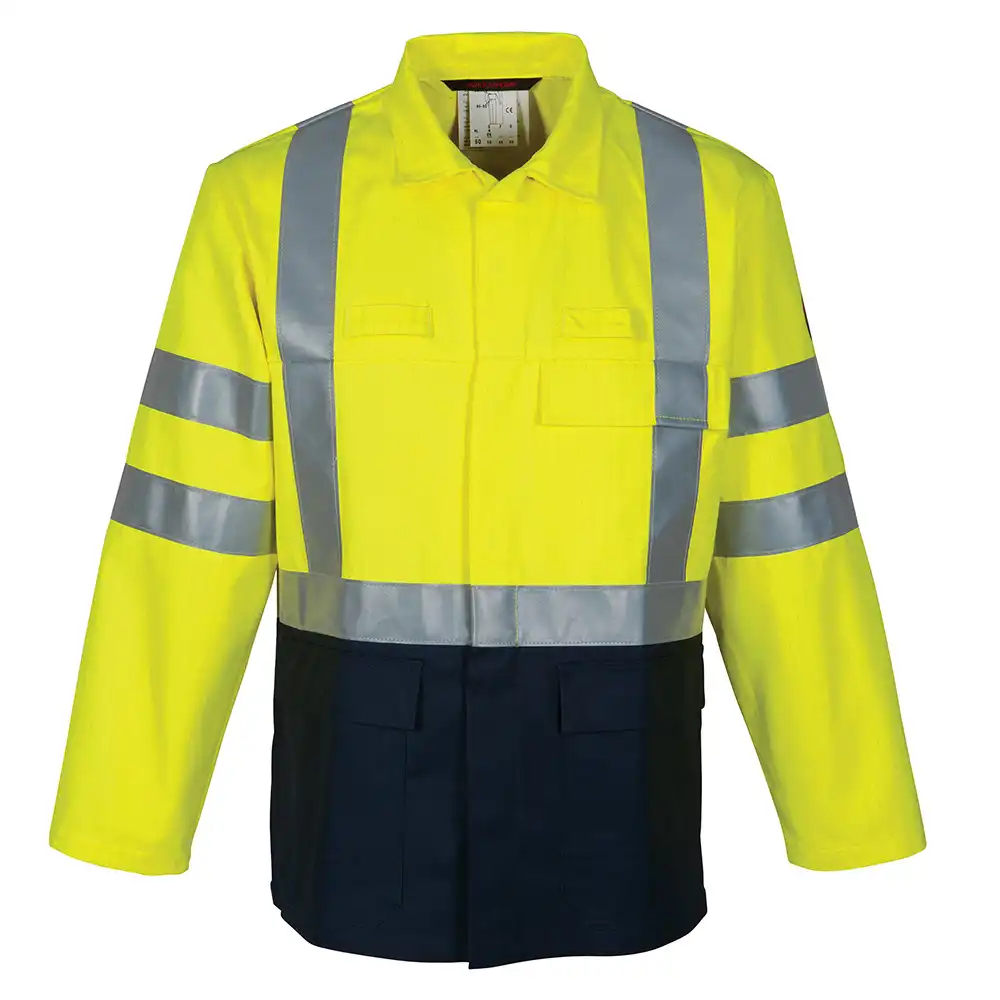Multinorm Langjacke "30008" Multi Protector gelb/marine in 46 - Bild 1