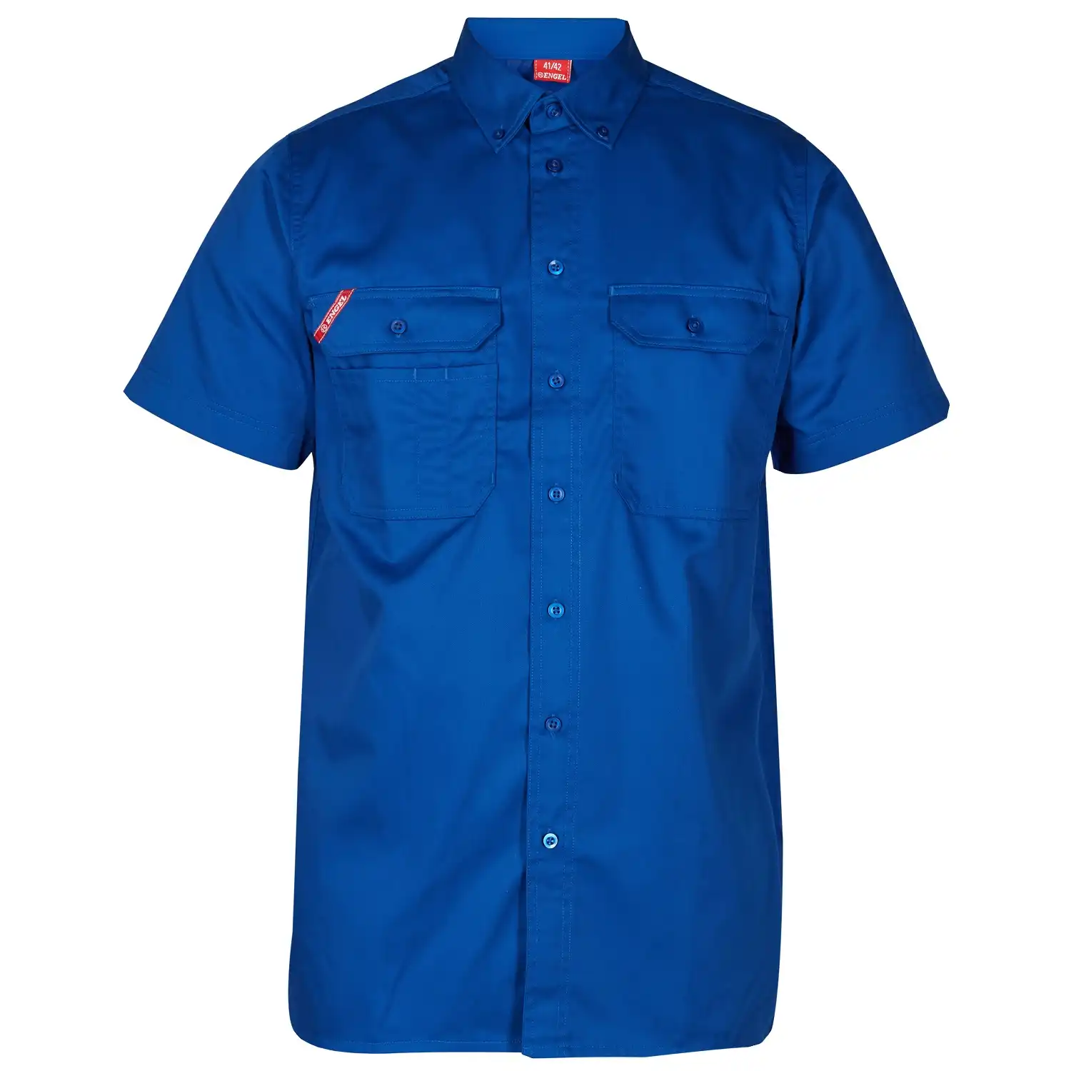 Arbeitshemd kurzarm "7183-810" Extend in surfer blue, 45/46 - Bild 1