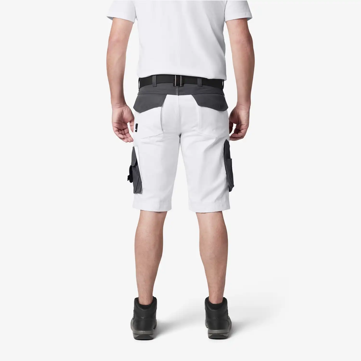 Premium Arbeitsshorts THEO "Twill 300" in weiß/anthrazit, 54 - Thumbnail 2
