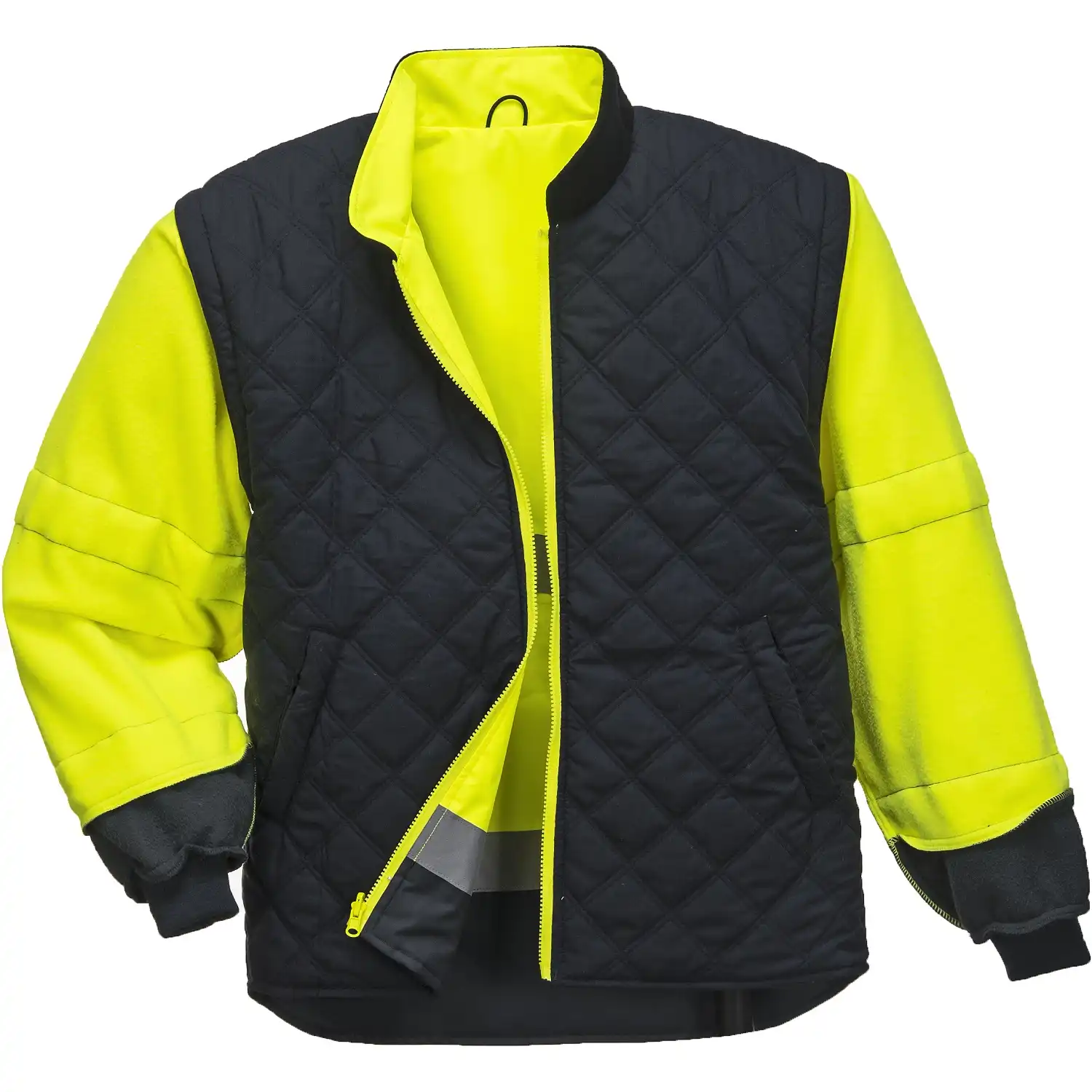 Warnschutz Winterjacke 7in1 "S426" Traffic in gelb/marine, L - Thumbnail 4