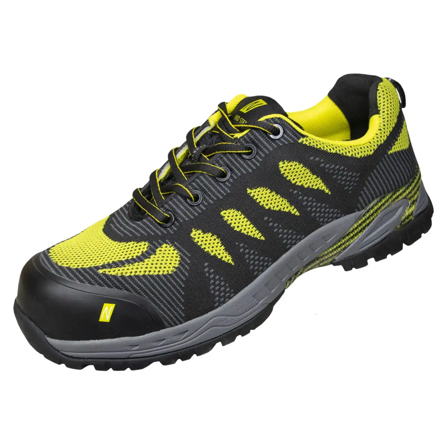 Sicherheitshalbschuhe S1P "PRO STEP" schwarz/lime in 36 - Thumbnail 2